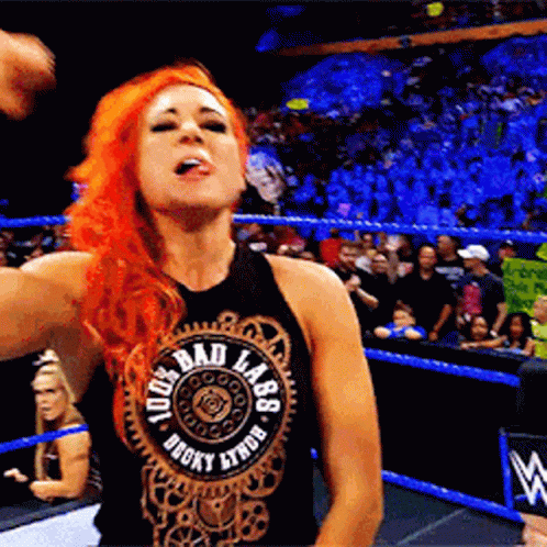 Shake Fist Becky Lynch Wwe GIF