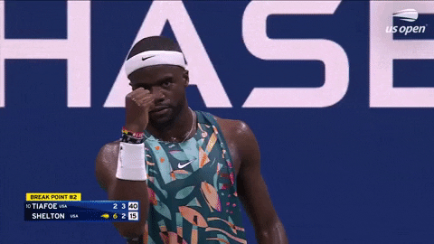 Shake Fist Frances Tiafoe Jr GIF