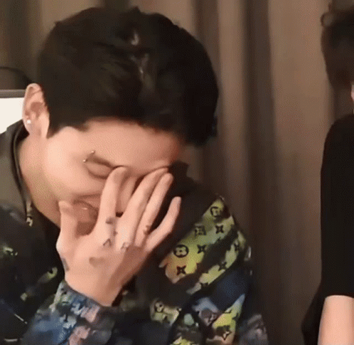 Shake Head Jungkook GIF