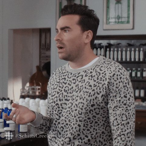 Shake Head Schitts Creek Reaction GIF