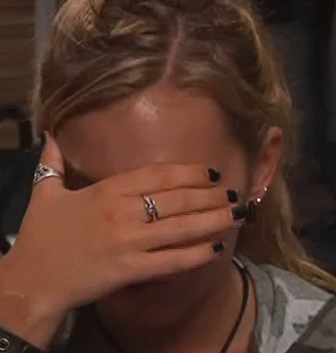 Sad Lady Shake My Head GIF