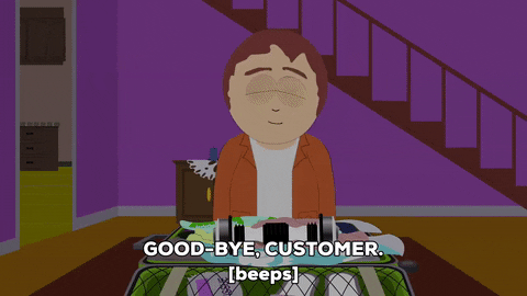 Shake Weight Good Bye Customer South Park GIF