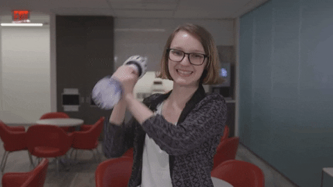 Shake Weight Nerdy Girl Workout GIF