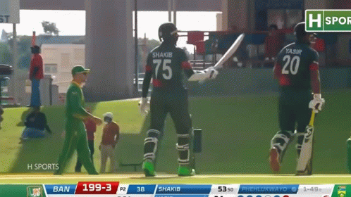 Shakib Al Hasan Batting 50 Runs GIF