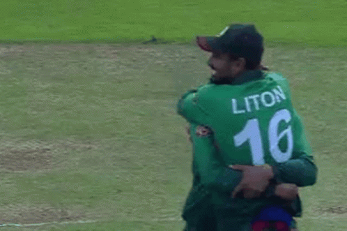 Shakib Al Hasan Liton Das Hug GIF