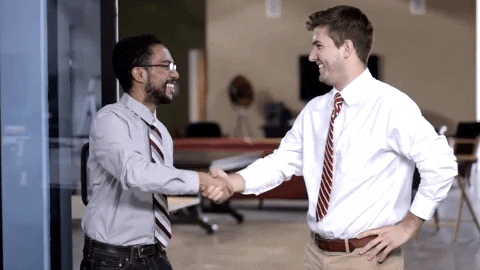 Shaking Hands Agree Good Job GIF