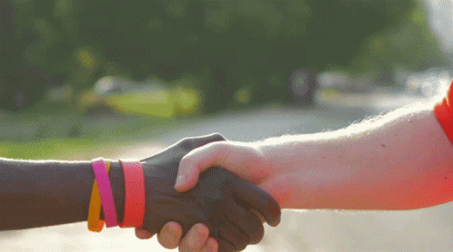 Shaking Hands Black And White Hands Interracial GIF