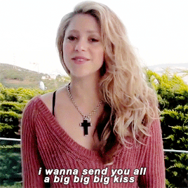 Shakira I Wanna Send You All Big Kiss GIF