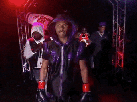 Shakur Stevenson Boxing Match Entrance GIF