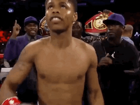 Shakur Stevenson Chest Tapping GIF