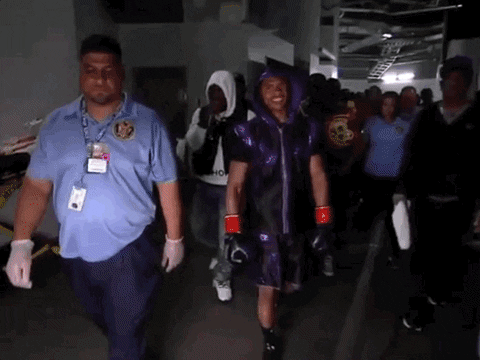 Shakur Stevenson Entrance From Backstage GIF
