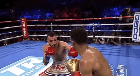 Shakur Stevenson Hitting Christopher Diaz On The Face GIF