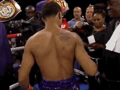 Shakur Stevenson Hugging His Mother GIF