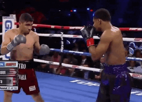 Shakur Stevenson Making Alberto Guevara Kneel Down GIF