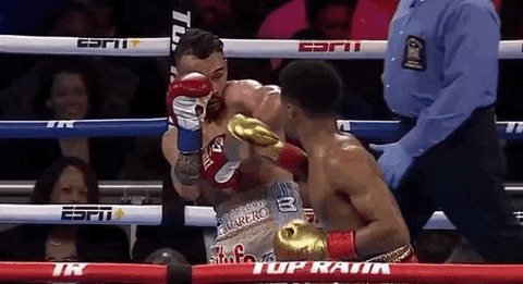 Shakur Stevenson Striking Christopher Diaz On The Face GIF