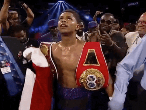 Shakur Stevenson Victory Announcement GIF