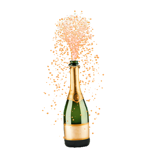 Shaky Bottle Champagne Popping GIF