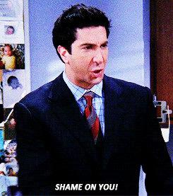 Shame David Schwimmer GIF
