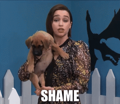 Shame Emilia Clarke GIF