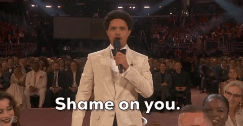 Shame On You Trevor Noah GIF