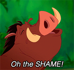Shame Pumbaa Warthog GIF
