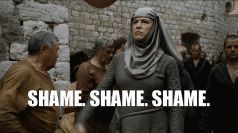 Shame Shame Shame Hannah Waddingham GIF