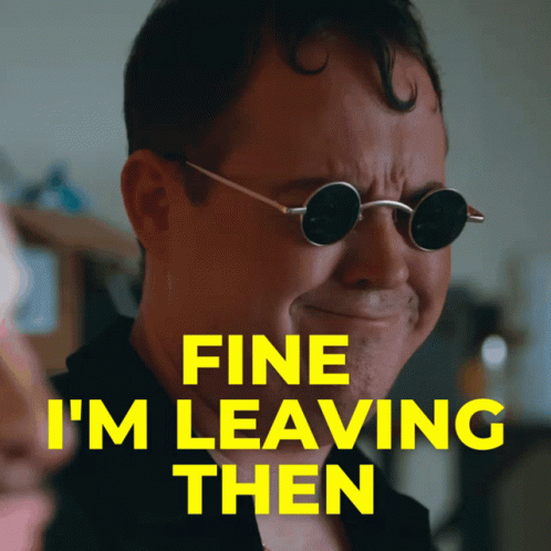 Shane Gillis Dark Shades Fine Im Leaving GIF