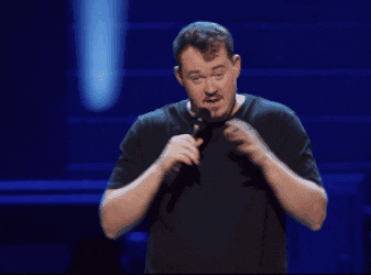 Shane Gillis Dodging Gesture Stand Up Comedy GIF