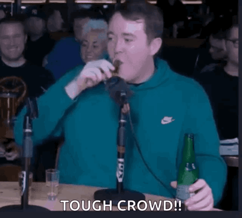 Shane Gillis Shot Glass Tough Crowd GIF