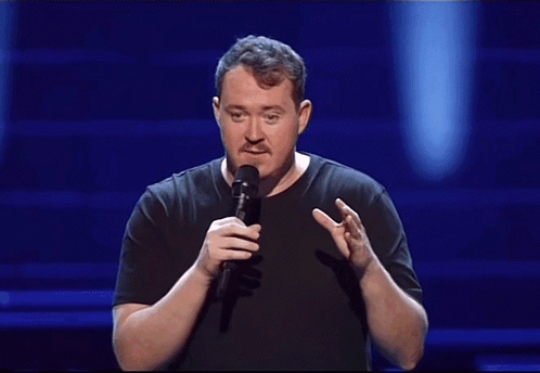 Shane Gillis Silly Face Head Tilt GIF