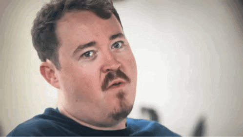 Shane Gillis Wicked Smile Raising Brows GIF