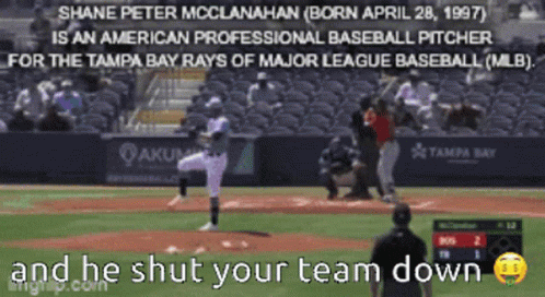 Shane McClanahan Tampa Bay Rays Pitcher