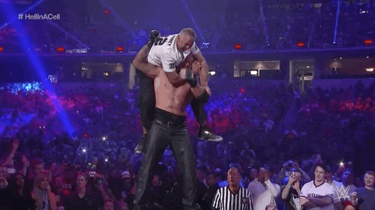Shane Mcmahon Climbs Off Undertaker GIF