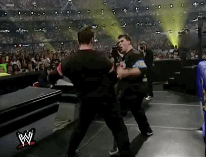 Shane Mcmahon Fall From Attack GIF