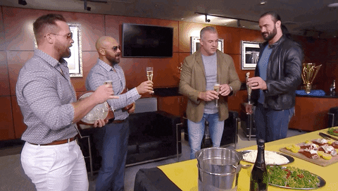 Shane Mcmahon Having A Drink With Friends GIF