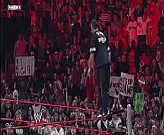 Shane Mcmahon Jump Attack GIF