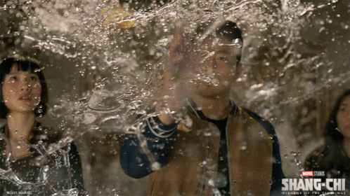 Shang Chi Touching Water GIF