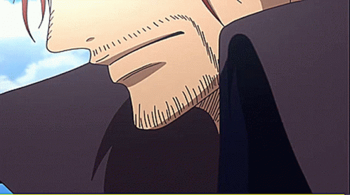 Shanks One Piece Cheeky Smirk GIF