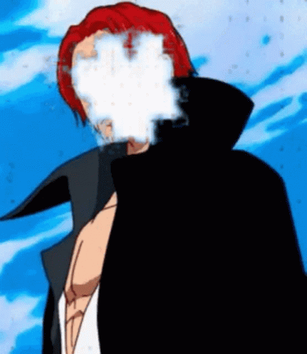 Shanks One Piece Negative Glitch GIF