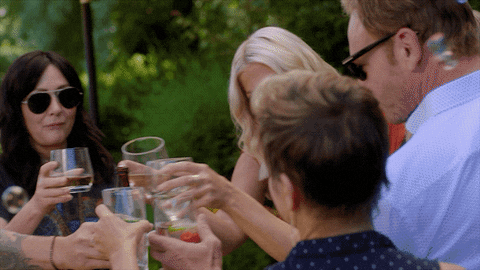 Shannen Doherty Beverly Hills 90210 Reunion Cheers GIF