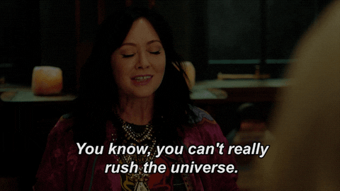 Shannen Doherty Deep Breath Can't Rush Universe GIF