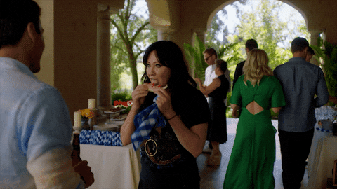 Shannen Doherty Eating Watermelon GIF