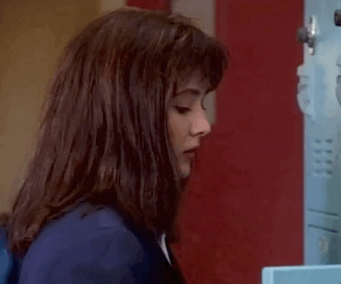 Shannen Doherty Inquisitive Stare Beverly Hills 90210 GIF