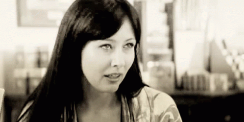 Shannen Doherty Thinking Looking Up GIF