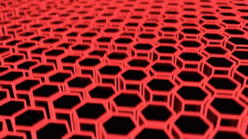 Shapes Honeycomb Neon Loop GIF