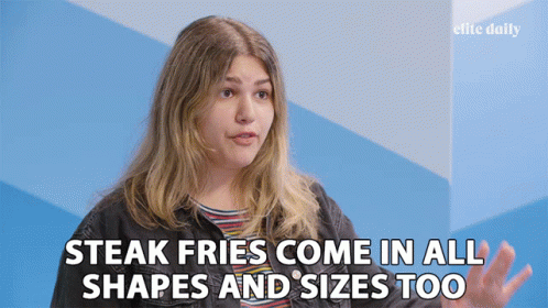 Shapes Sizes Steak Fries GIF