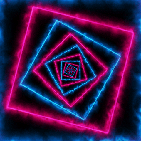Shapes Square Neon Loop GIF