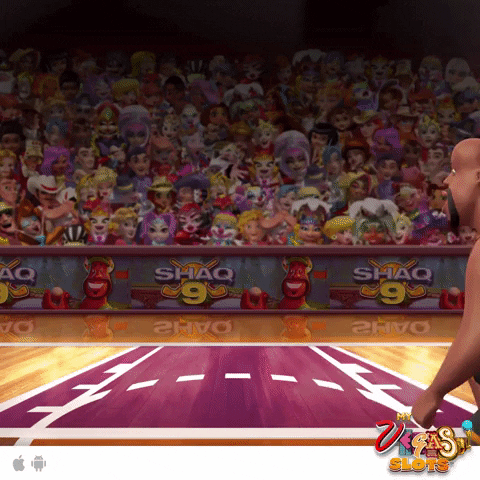 Shaq Dunking Dancing Animation GIF