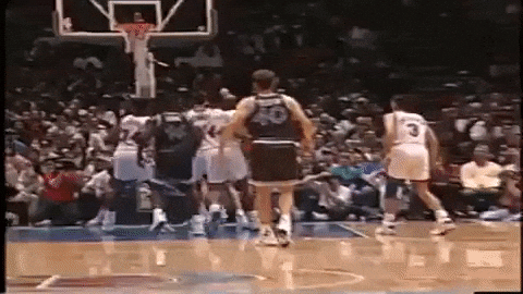 Shaq Dunking Net Falling GIF