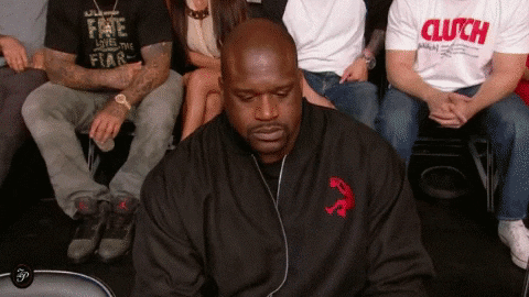 Shaq Rage Eating Paper GIF